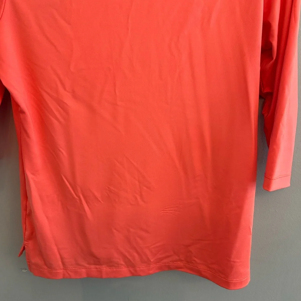 Peter Millar 2018 US Open women’s orange and blue golf shirt size S